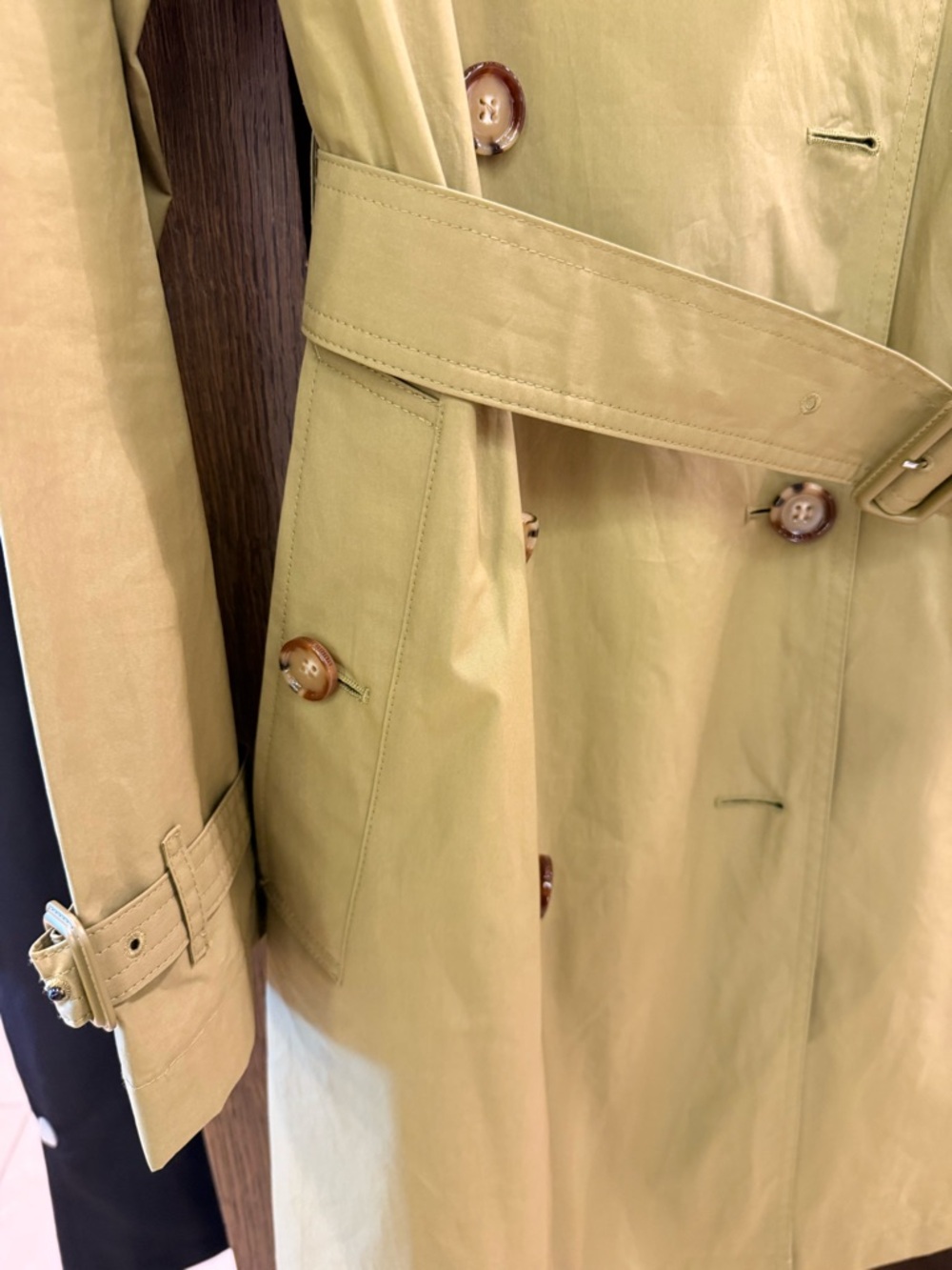 Burberry Telford Hooded Trench Coat Windbreaker‎ Women Cool Olive Green $1695 - Picture 8 of 9